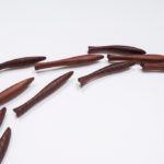 Wanddekoration - Fischschwarm, Teak