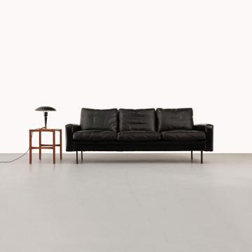 60er Jahre Leder Sofa, ickestore