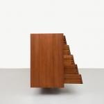 Teakholz Wandboard, 50er Jahre, Mid-century, ickestore