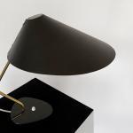 Lampe, Mid-Century, Messing, Marmor