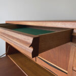 Teakholz Schreibtisch, Sekretär mit Schubladen