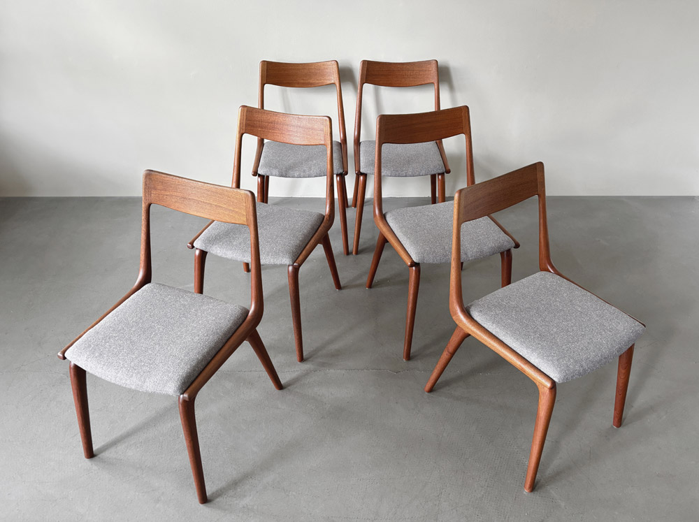 Alfred Christensen Teak Stühle, Modell 370