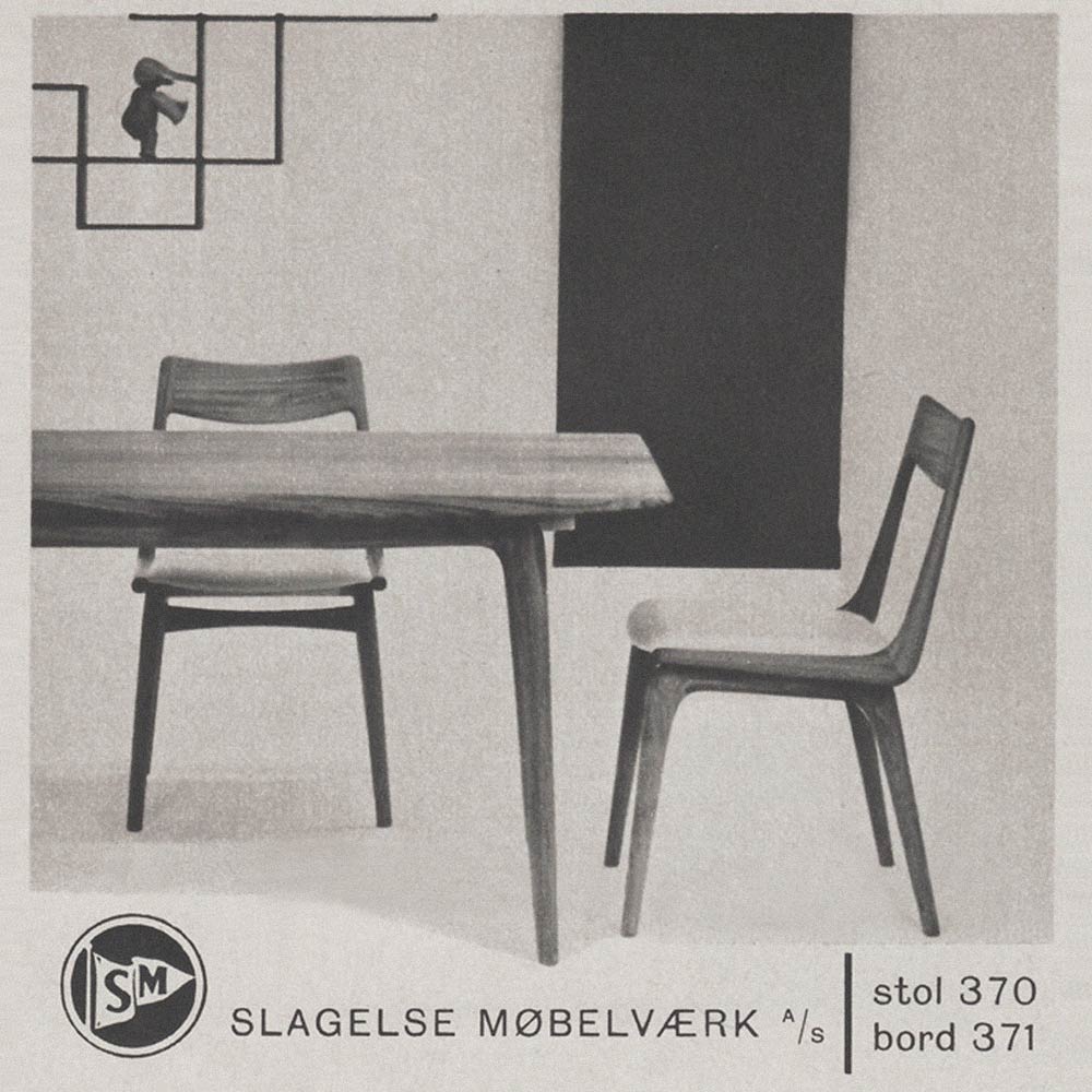 Stuhl Set, Teakholz massiv, Slagelse Møbelvaerk