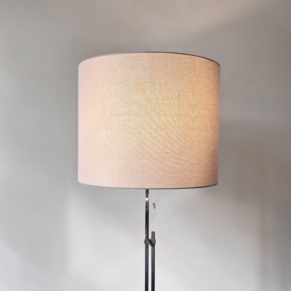 Stehlampe, Stoffbezug, Deutschland, 60s, Stehlampe Kaiser Leuchten