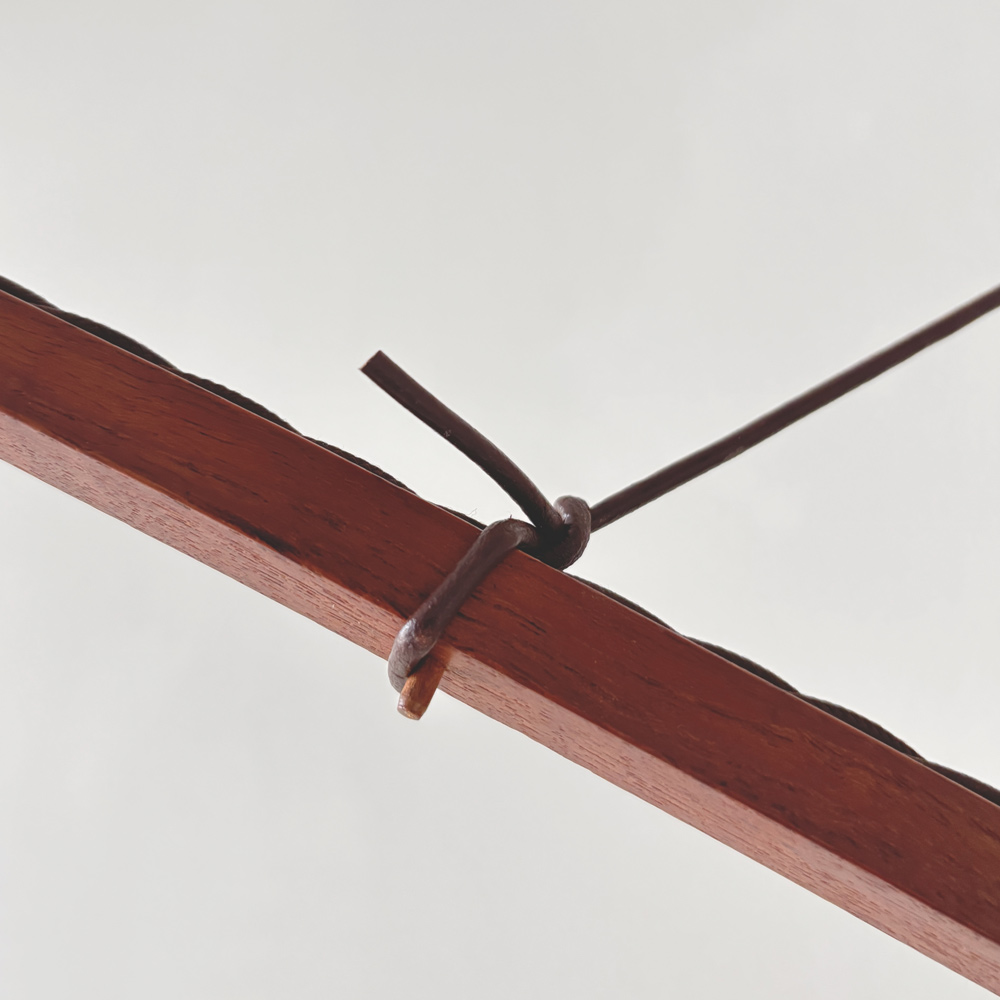 Skrip Lampe Ausleger, Arme aus Teak