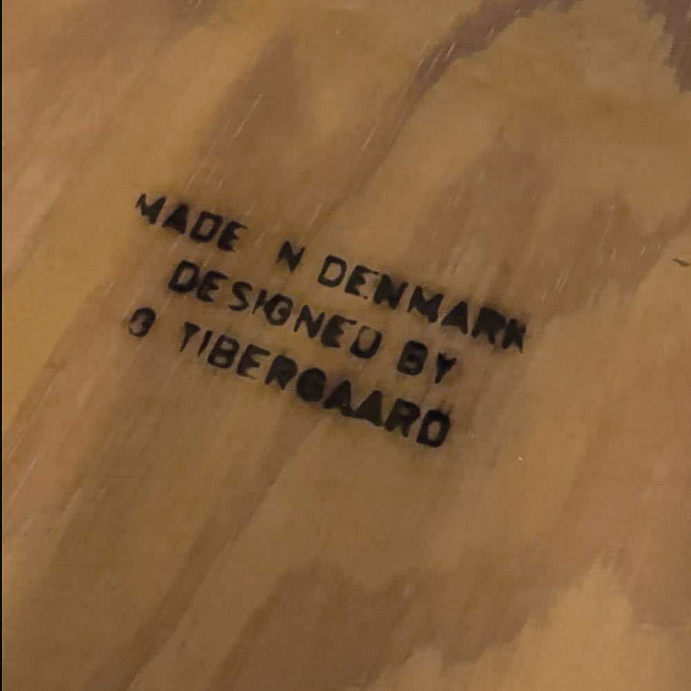 Original Label Tibergaard Tisch, 60er Jahre