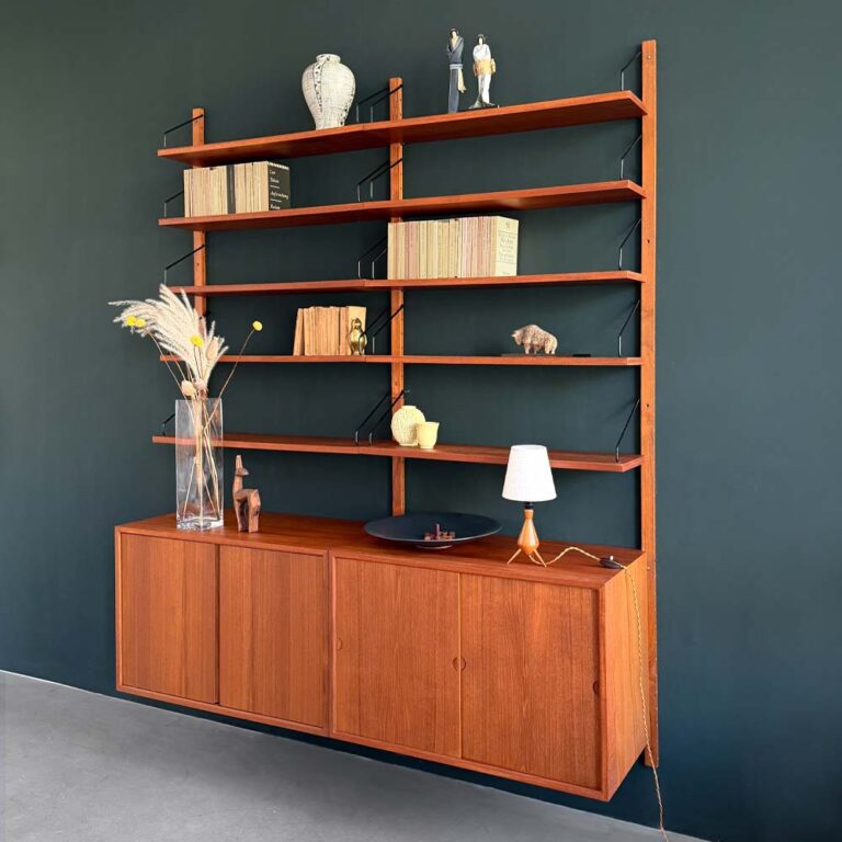 Wandregal Teakholz Poul Cadovius Vintage