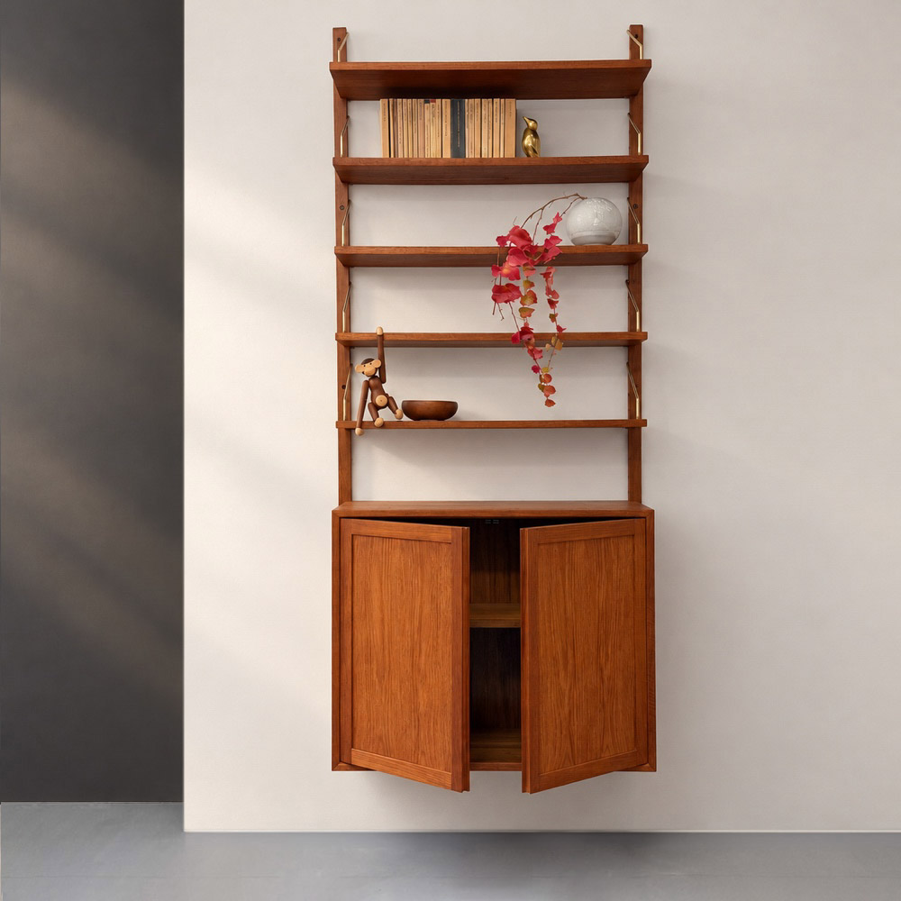 Kleines Teak Wandregal Cadovius